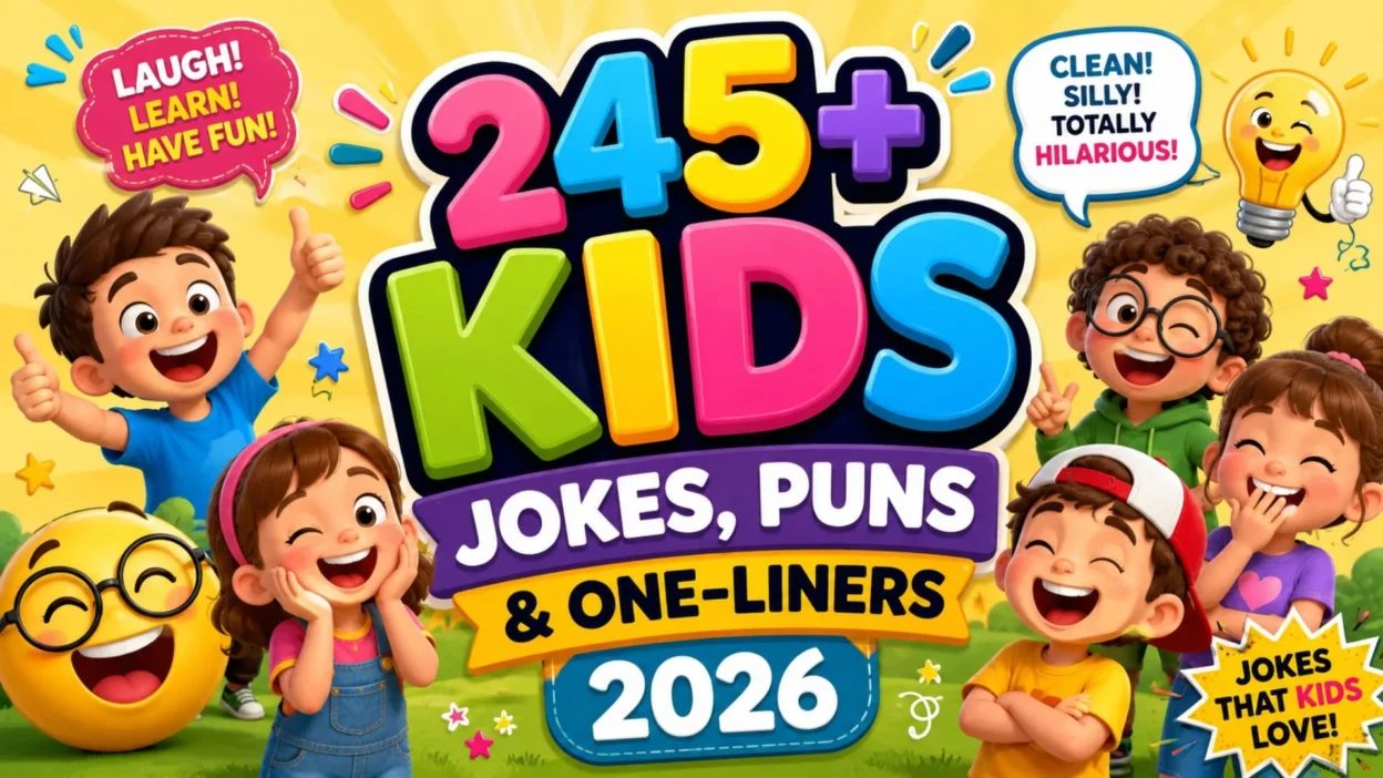 245+ Kids Jokes, Puns & One-Liners 2026