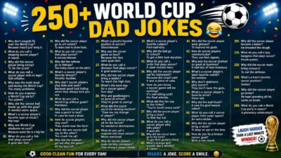 250+ World Cup Dad Jokes ⚽😂