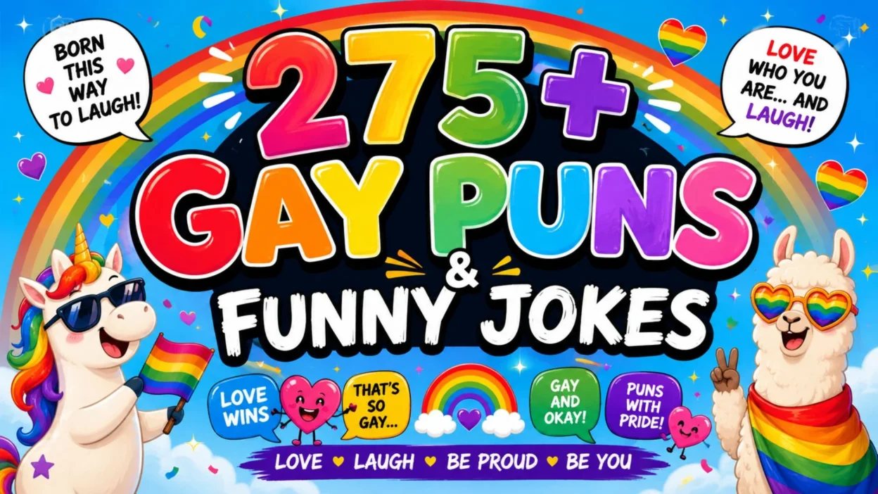 275+ Gay Puns & Funny Jokes
