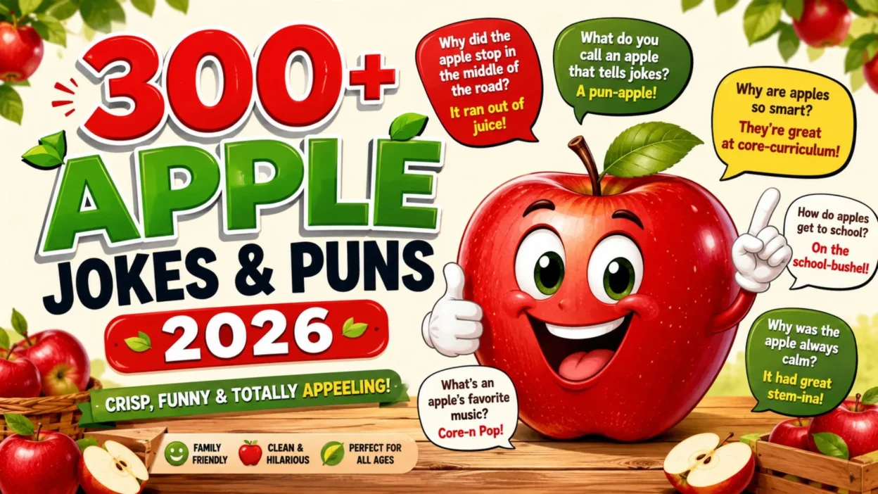300+ Apple Jokes & Puns 2026