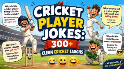 Cricket Player Jokes 300+ Clean Cricket Laughs🏏😂