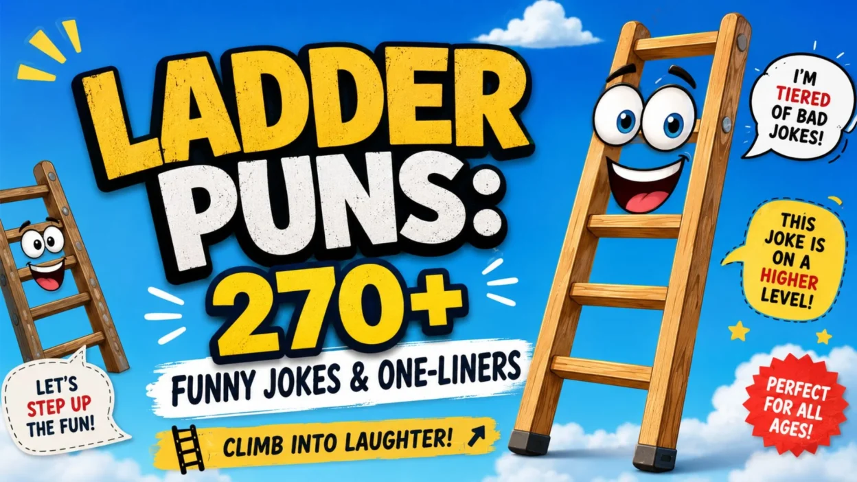 Ladder Puns 270+ Funny Jokes & One-Liners
