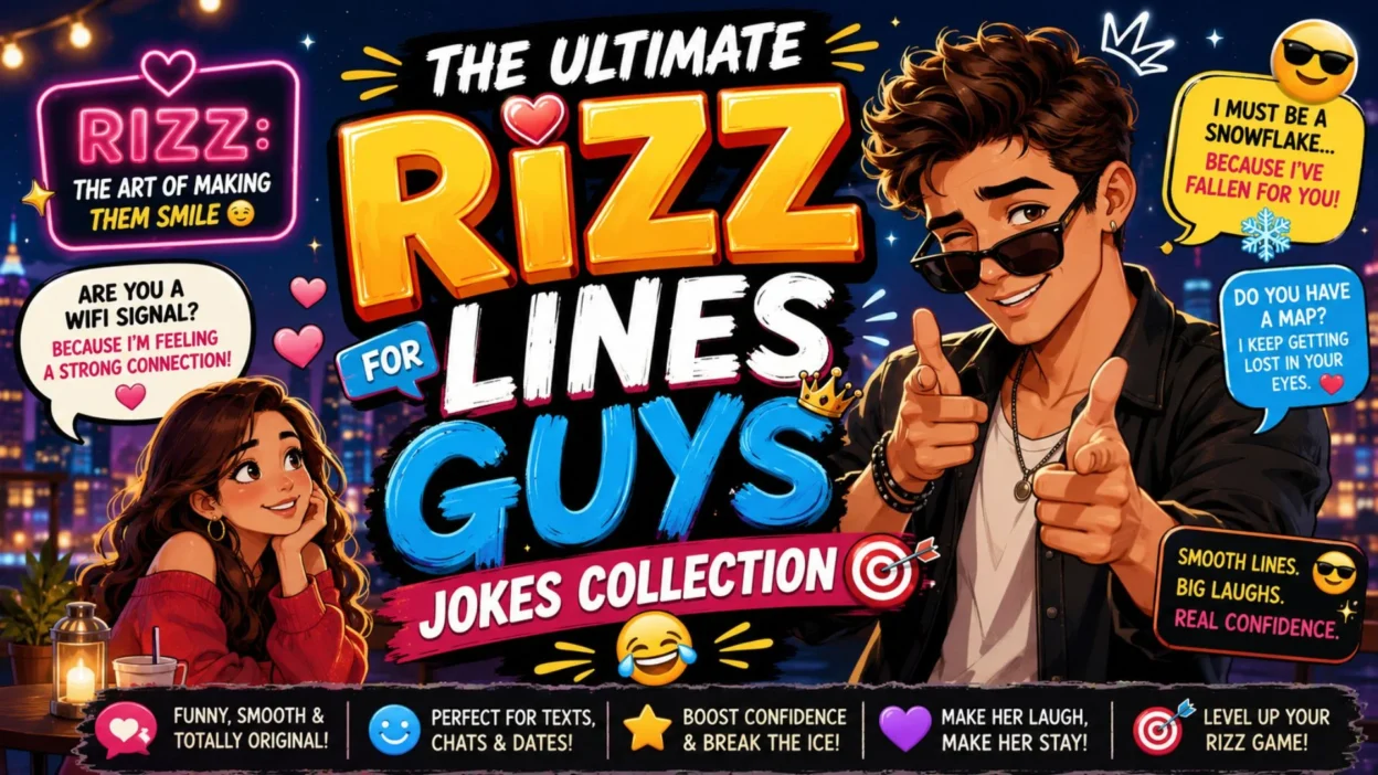 The Ultimate Rizz Lines for Guys Jokes Collection 🎯😂