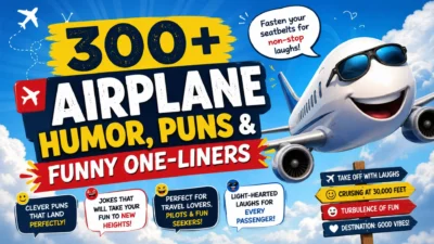 ✈️300+ Airplane Humor, Puns & Funny One-Liners