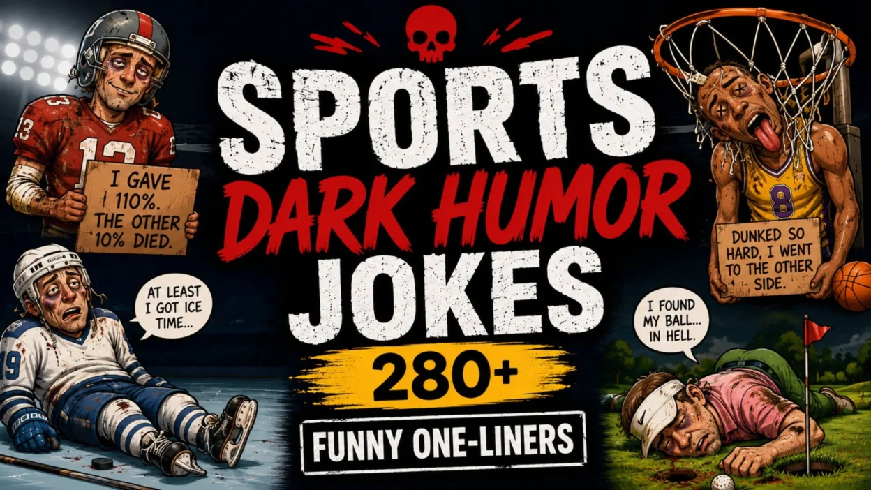 🏆 Sports Dark Humor Jokes 280+ Funny One-Liners