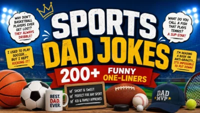 🏆Sports Dad Jokes 200+ Funny One-Liners