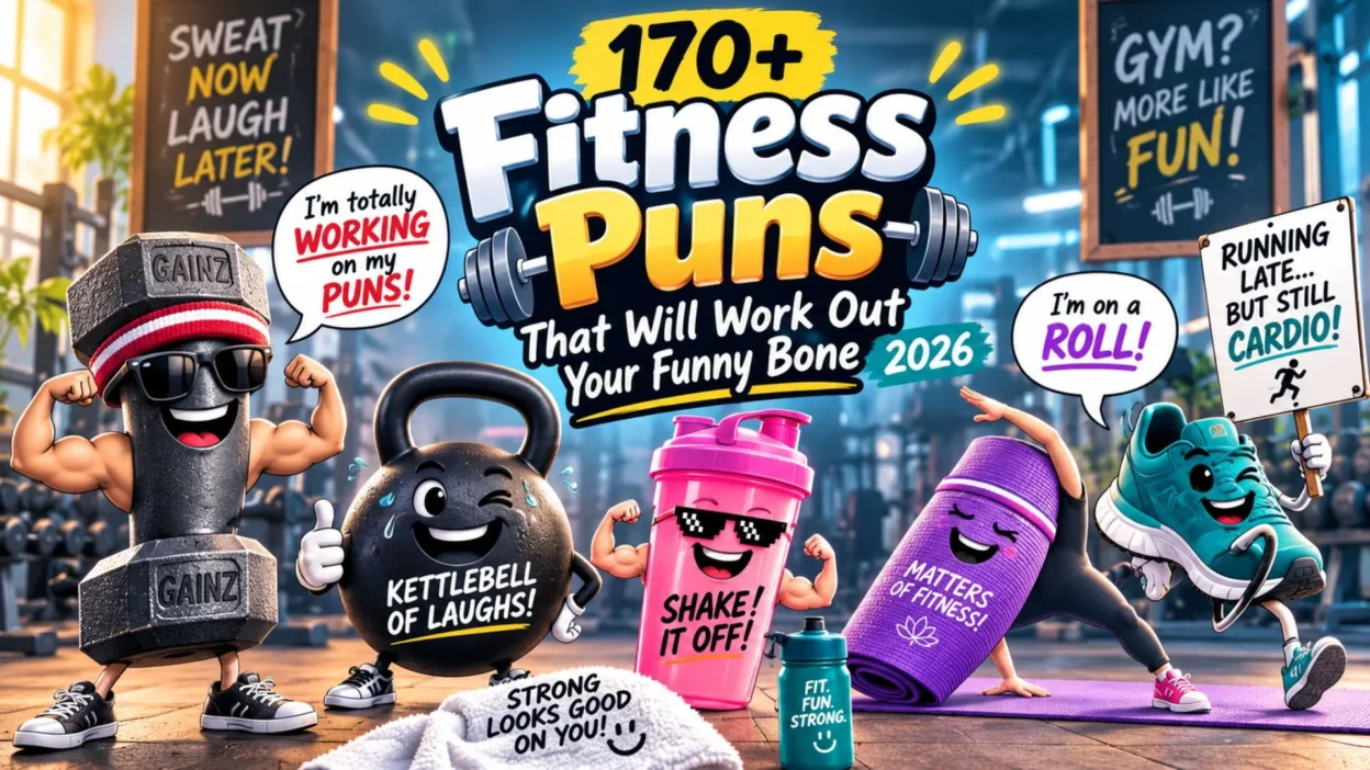 🏋️_♀️ 170+ Fitness Puns That Will Work Out Your Funny Bone 2026