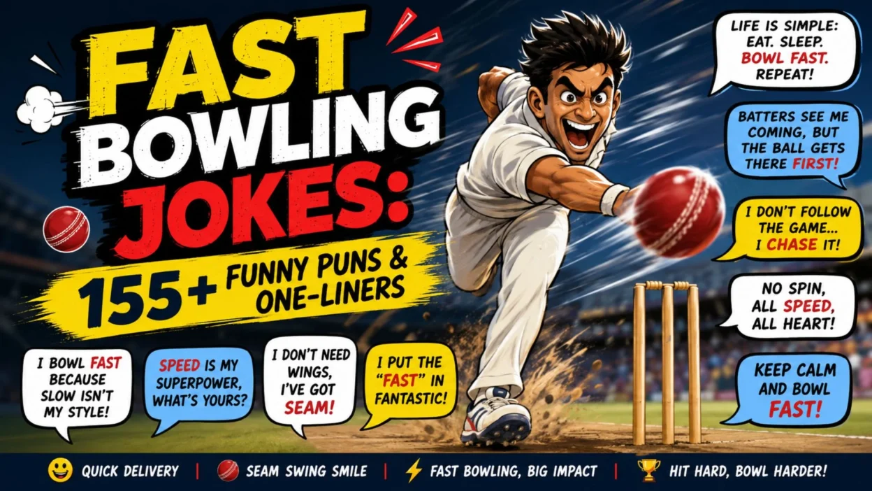 🏏 Fast Bowling Jokes 155+ Funny Puns & One-Liners