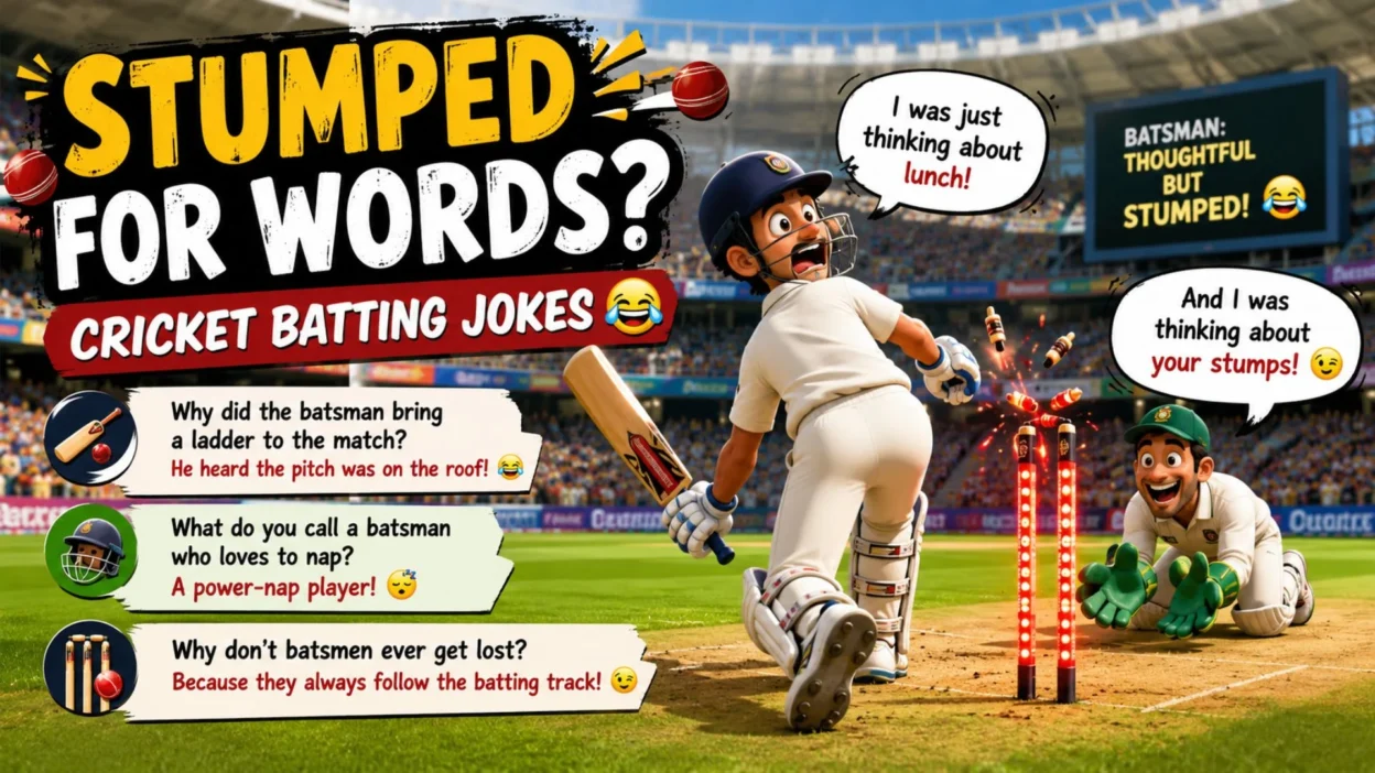🏏 Stumped for WordsCricket Batting Jokes 😂