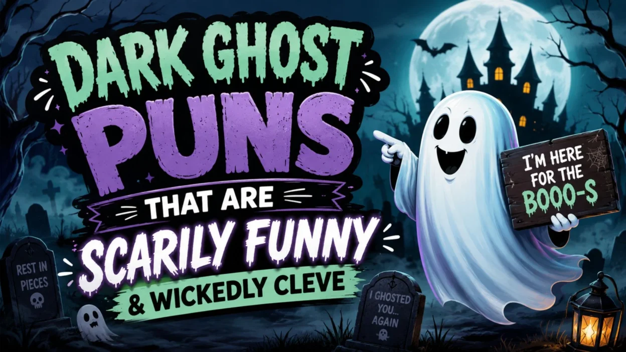 👻Dark Ghost Puns That Are Scarily Funny & Wickedly Cleve