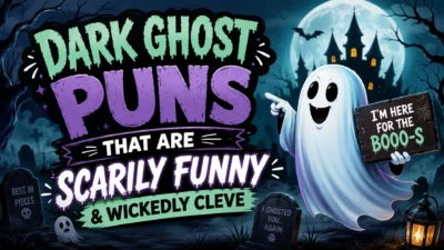 👻Dark Ghost Puns That Are Scarily Funny & Wickedly Cleve