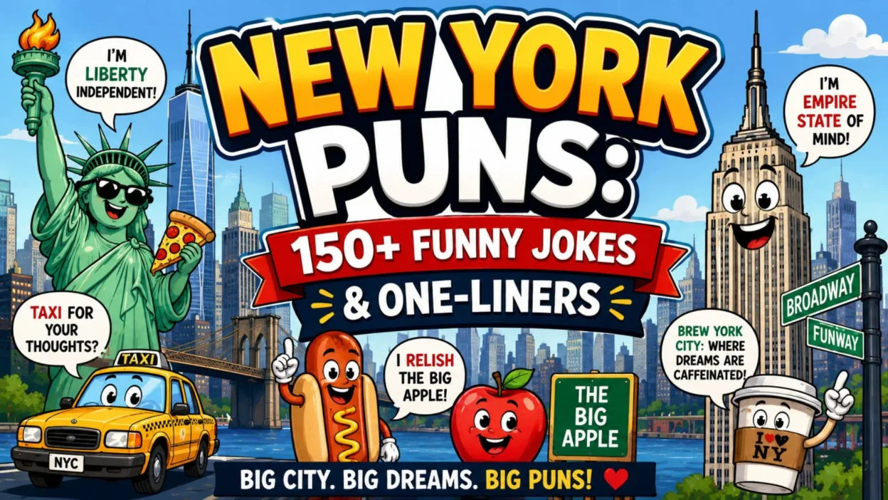🗽 New York Puns 150+ Funny Jokes & One-Liners