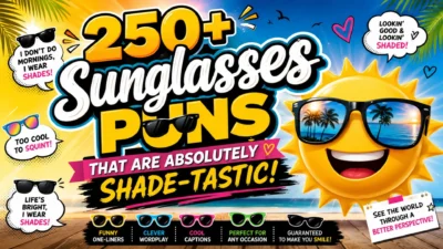 😎 250+ Sunglasses Puns That Are Absolutely Shade-tastic!