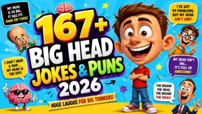 🧠 167+ Big Head Jokes & Puns 2026