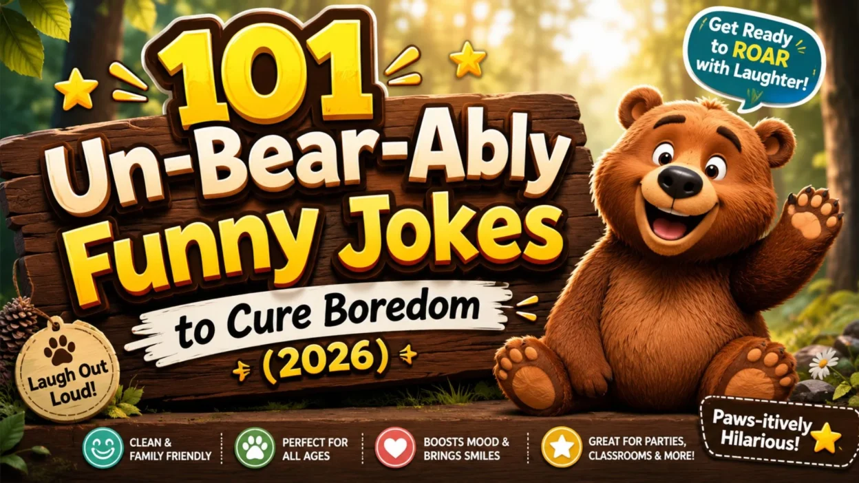 101 Un-Bear-Ably Funny Jokes to Cure Boredom (2026) ⭐