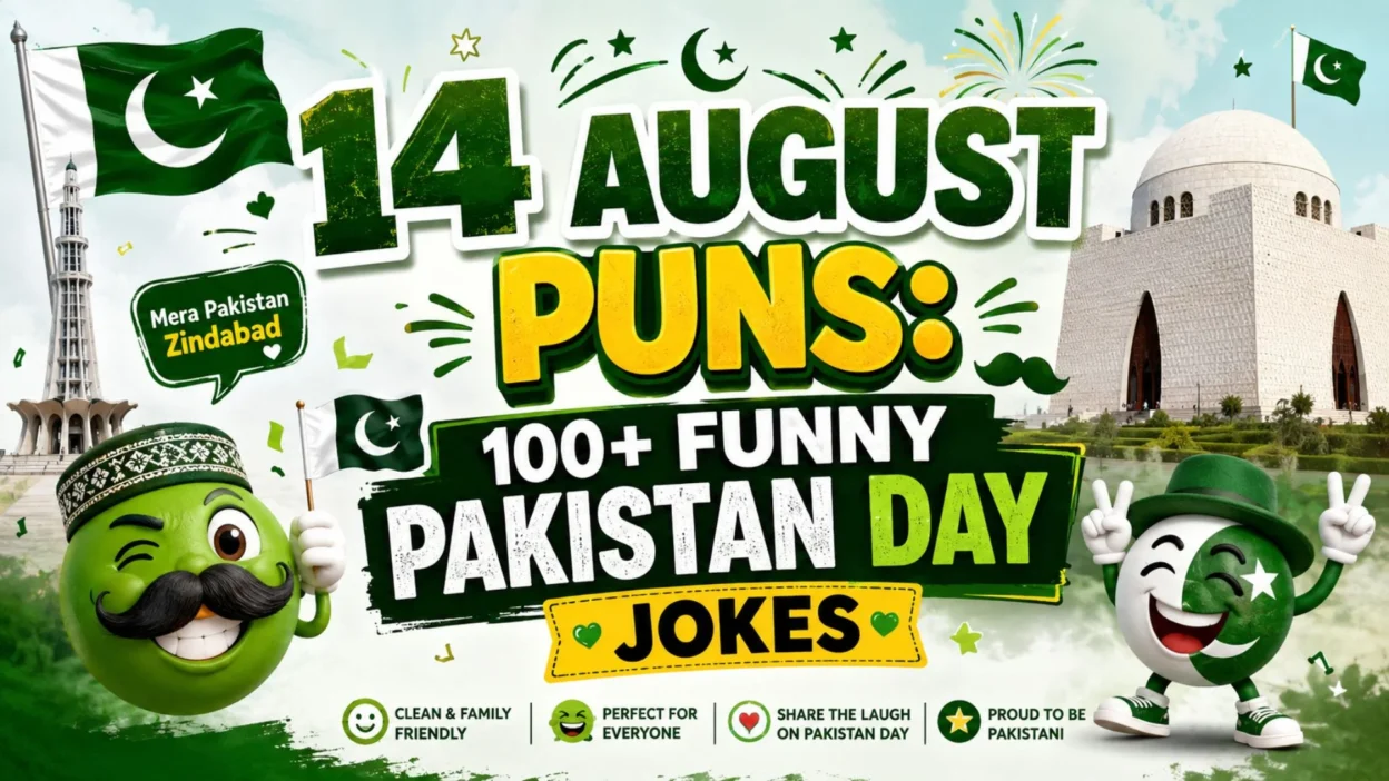 14 August Puns 100+ Funny Pakistan Day Jokes 🇵🇰