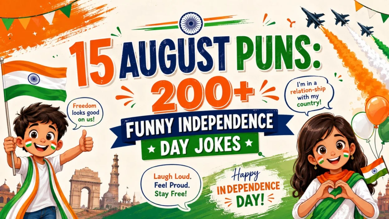 15 August Puns 200+ Funny Independence Day Jokes 🇮🇳