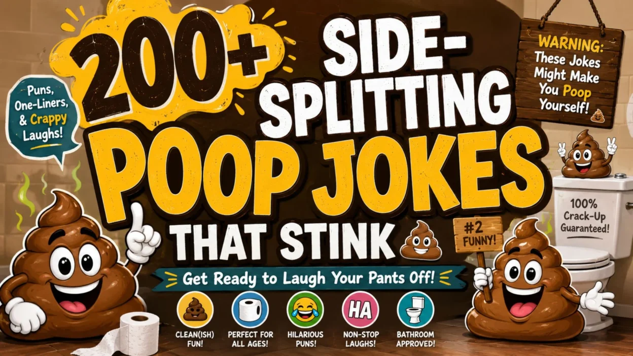 200+ Side-Splitting Poop Jokes That Stink 💩