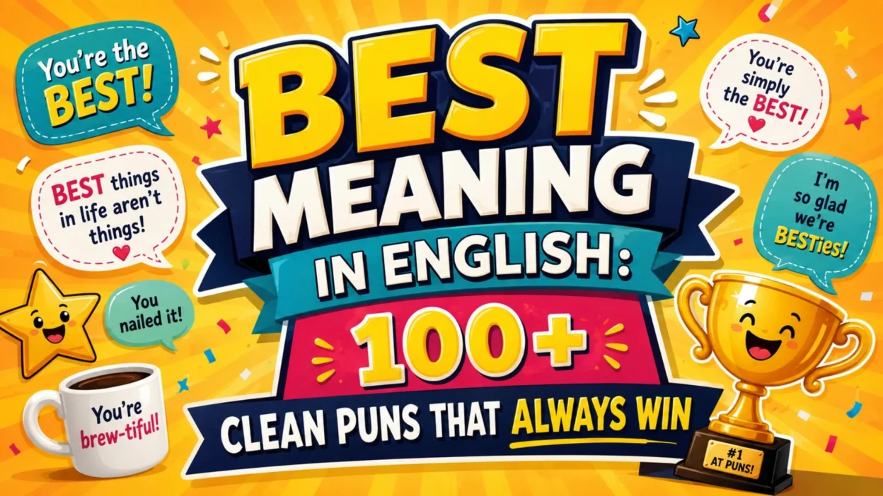 Best Meaning in English 100+ Clean Puns That Always Win