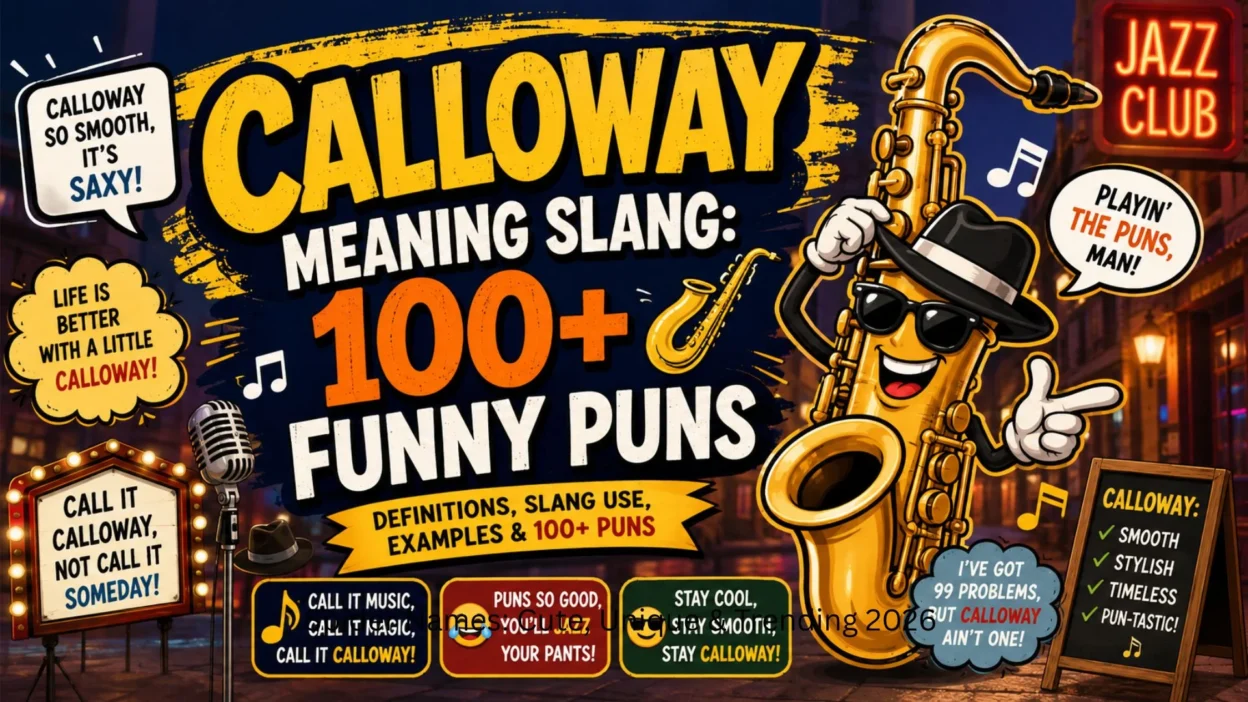 Calloway Meaning Slang 100+ Funny Puns 🎷