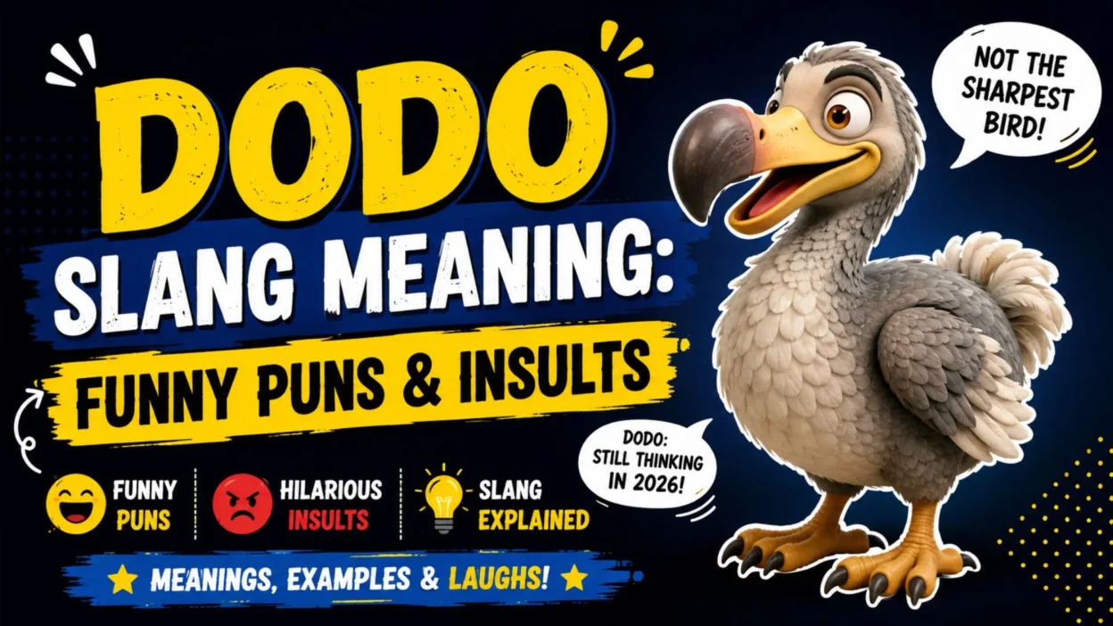Dodo Slang Meaning Funny Puns & Insults