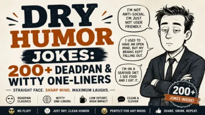 Dry Humor Jokes 200+ Deadpan & Witty One-Liners
