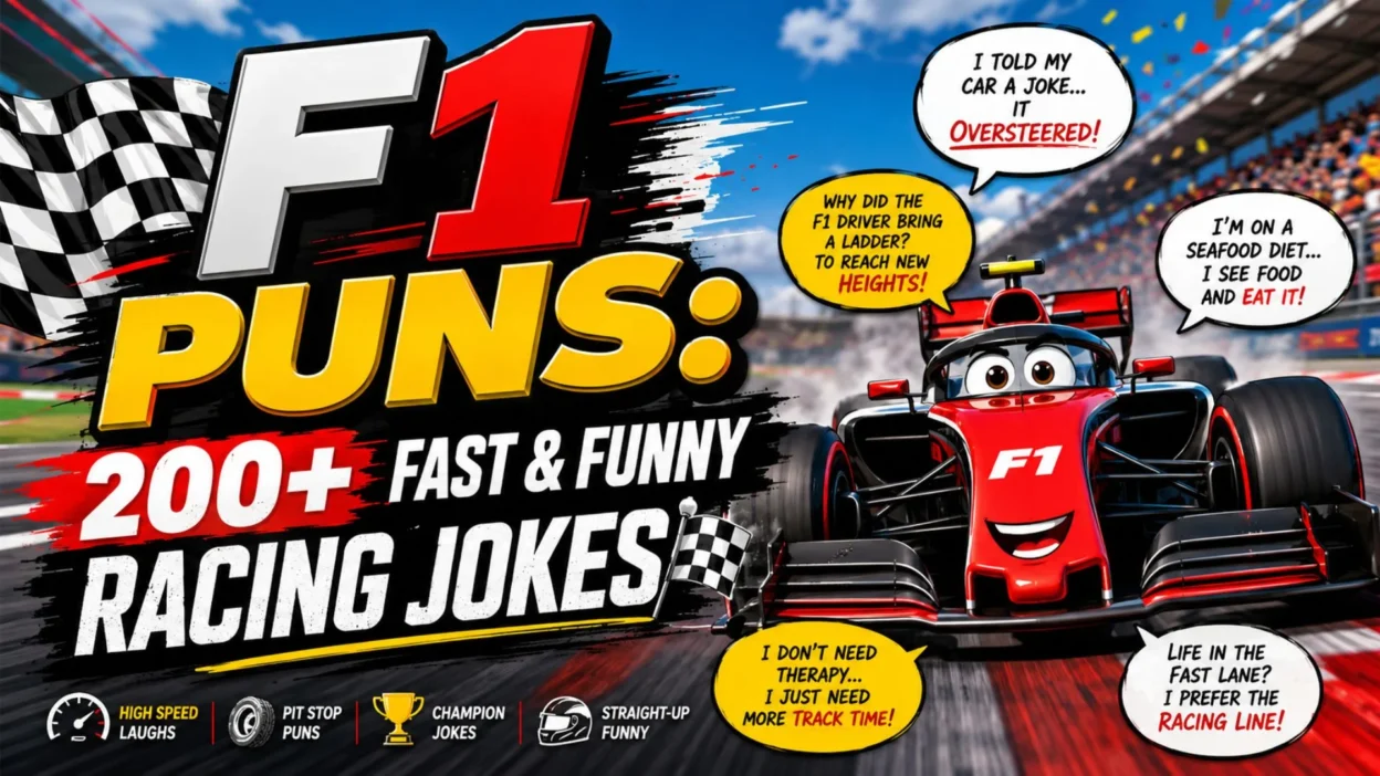 F1 Puns 200+ Fast & Funny Racing Jokes 🏁