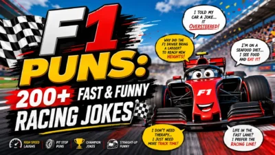 F1 Puns 200+ Fast & Funny Racing Jokes 🏁