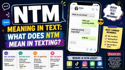 NTM Meaning in Text What Does NTM Mean in Texting
