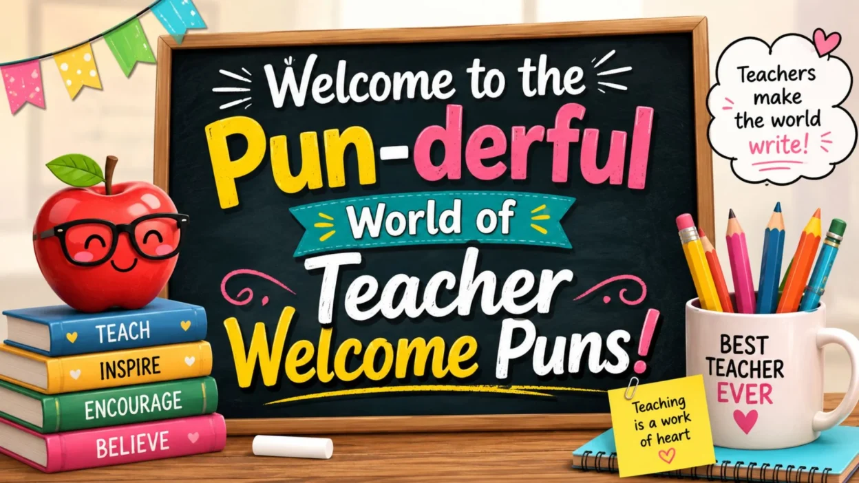 Welcome to the Pun-derful World of Teacher Welcome Puns! 🍎✏️