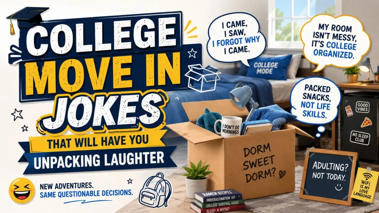 🎓 College Move In Jokes That Will Have You Unpacking Laughter