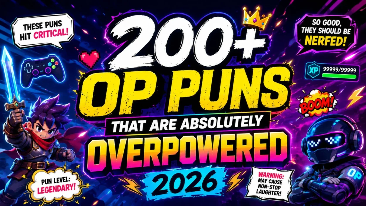 🎮 200+ OP Puns That Are Absolutely Overpowered 2026