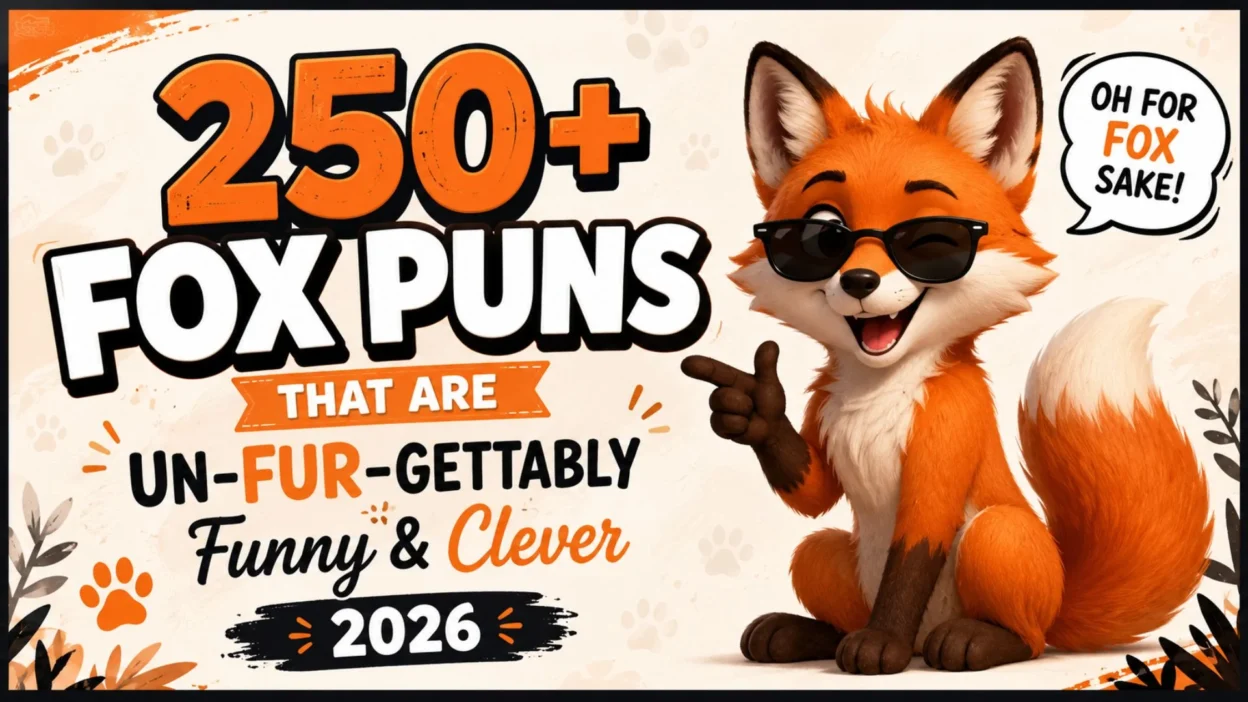 🦊 250+ Fox Puns That Are Un‑Fur‑Gettably Funny & Clever 2026